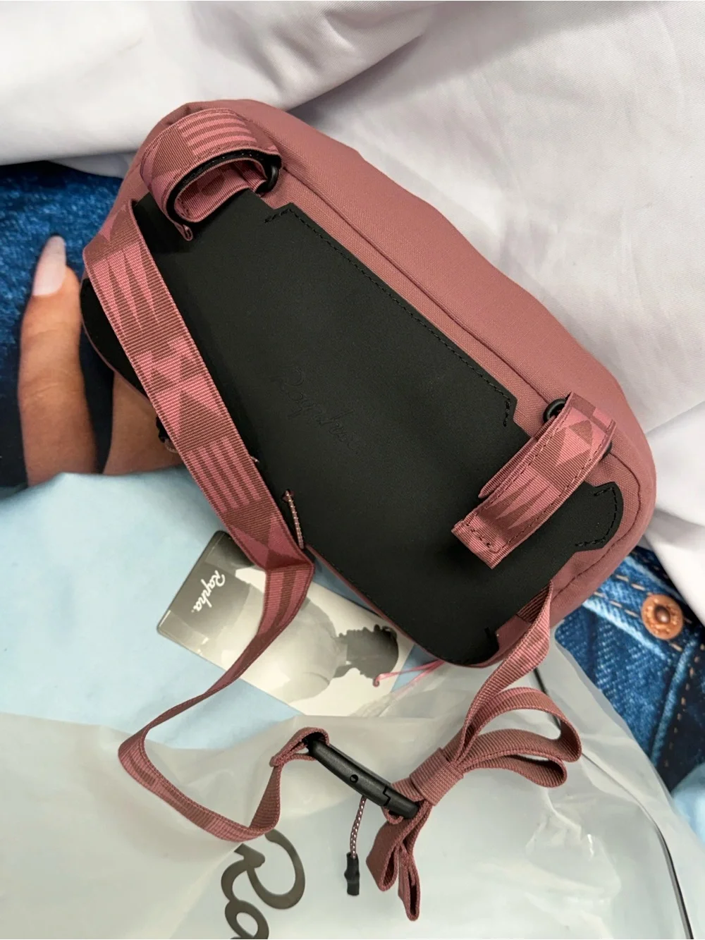 (new+tag) Rapha 2-in-1 bike bar bag / shoulder sling pack pink rose men/women